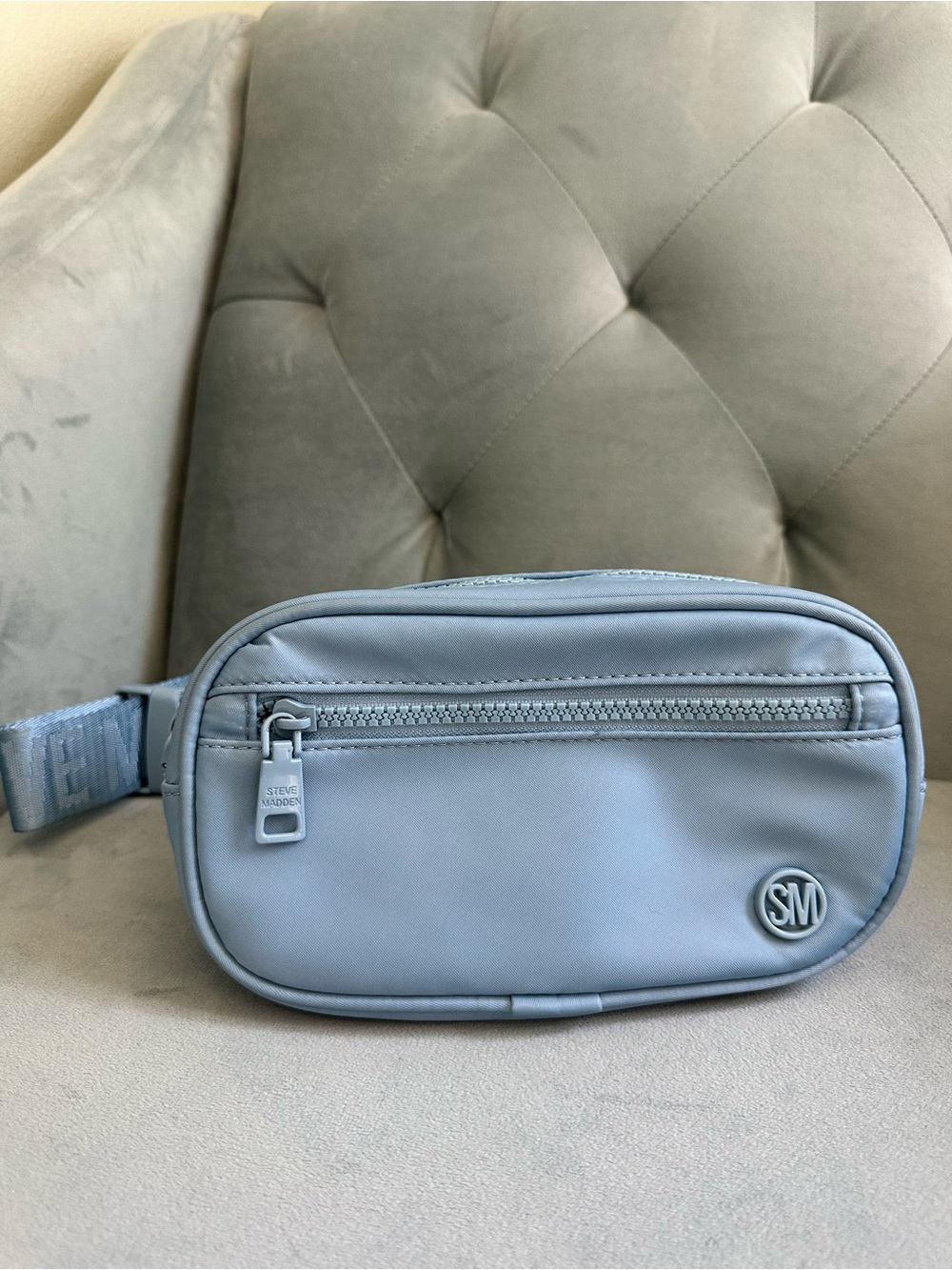 Steve Madden Light Blue Belt Bag